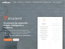 Tablet Screenshot of evaluar.com